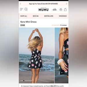 Show Me Your MuMu Kenz Mini Dress